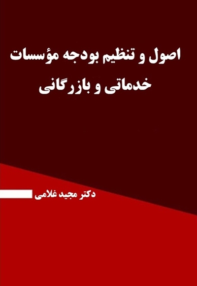  اصول و تنظیم بودجه موسسات خدماتی و بازرگانی